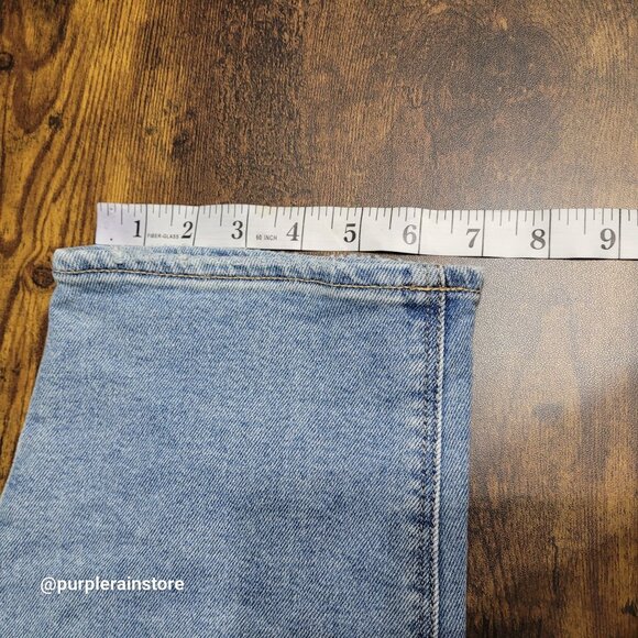 American Eagle Jeans Size 18 S Curvy Mom High Rise Medium Light Wash Denim - Picture 12 of 13